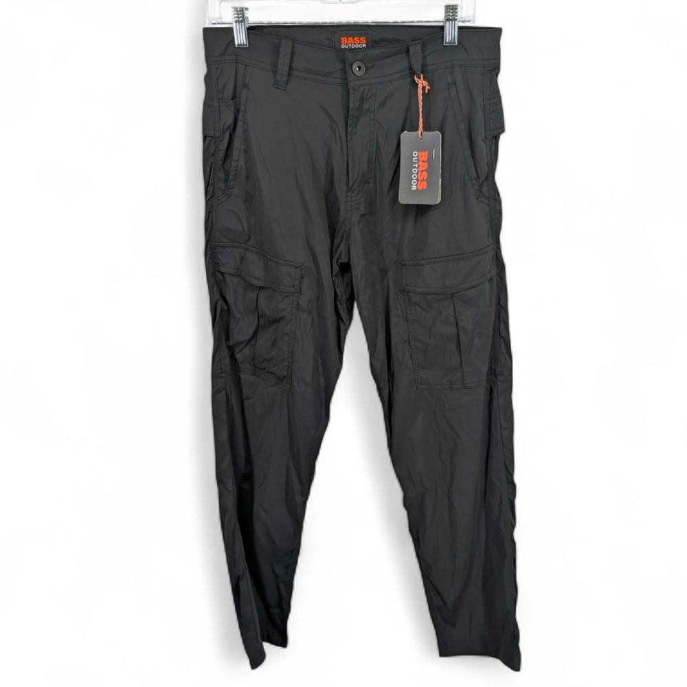 Bass Outdoor Men's Regular-Fit Performance Cargo Pants Caviar Black 30 x 31